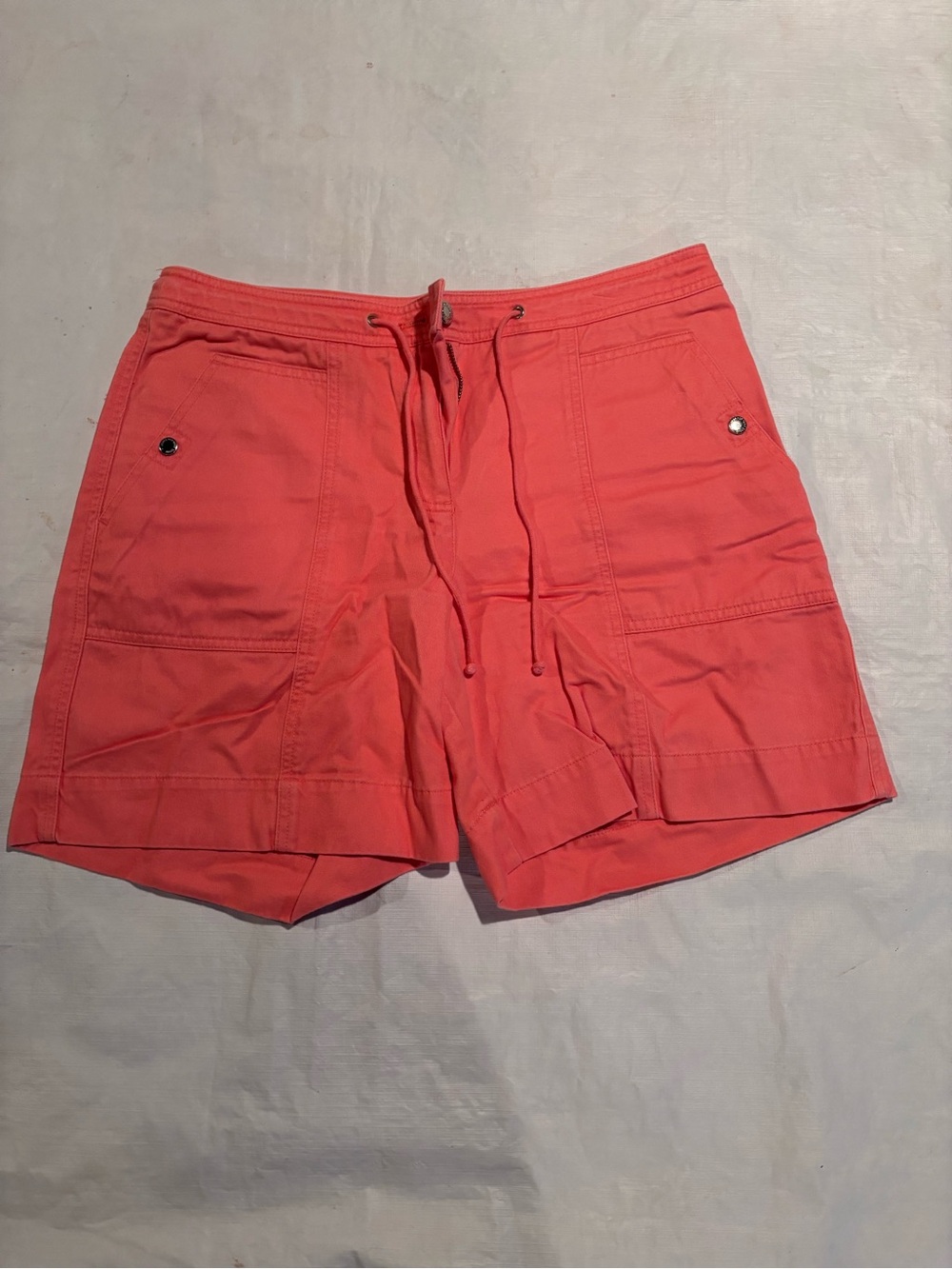Jones New York Coral Drawstring Cargo Shorts